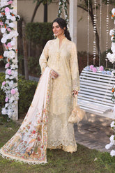 Musferah Saad - SUNSHINE  - Sunlit Yellow - Lawn - 3 Piece